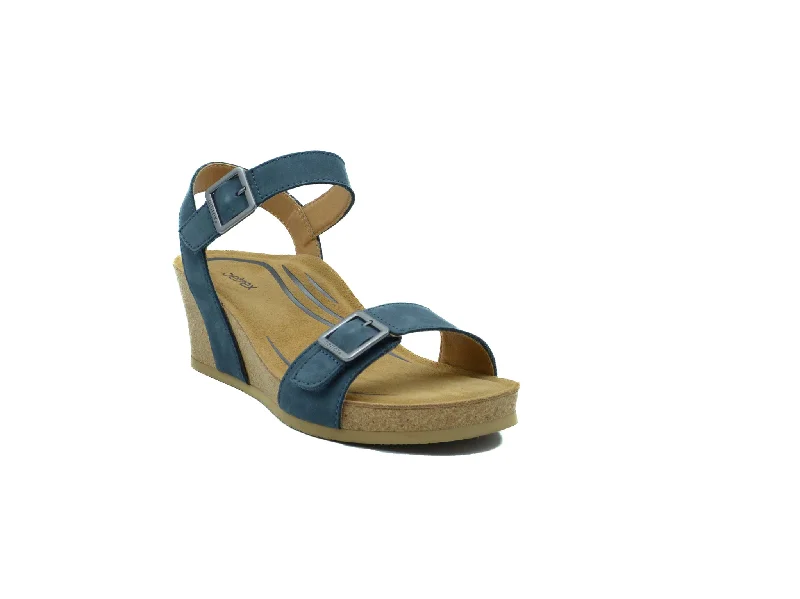 Child - Friendly Women's Sandals with a Secure Buckle in Purple for Moms on the GoAETREX Lexa Quarter Strap Wedge Child - Friendly Women's Sandals with a Secure Buckle in Purple for Moms on the GoAETREX Lexa Quarter Strap Wedge