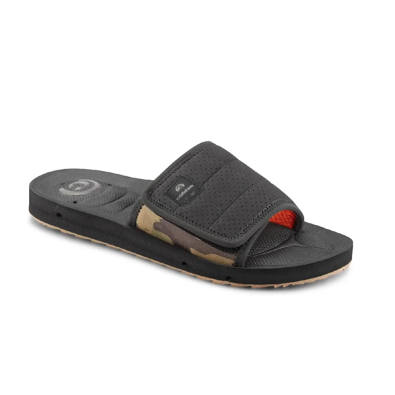 Elastic - Strap Women's Sandals with a Padded Toe in Teal for Easy On - and - OffCobian Mens Sandals Hobgood Draino Slide Elastic - Strap Women's Sandals with a Padded Toe in Teal for Easy On - and - OffCobian Mens Sandals Hobgood Draino Slide
