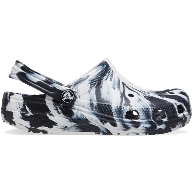 Women's Sandals with a Floral - Printed Upper in Pink for a Feminine Spring LookCrocs Classic Marbled Clog Black/White