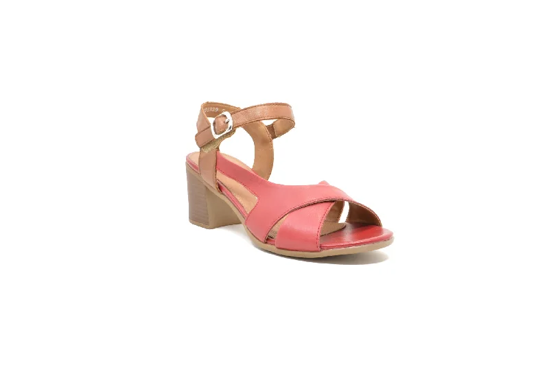 Women's Sandals with a Floral - Printed Upper in Pink for a Feminine Spring LookREMONTE D2151