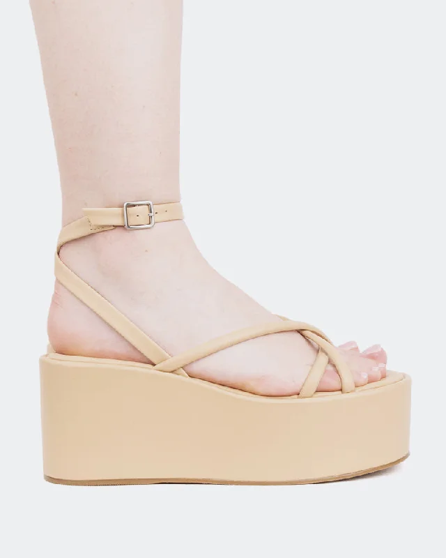 Sustainable Women's Recycled Material Sandals in Beige for Eco - Conscious ShoppersDionira Camel Leather Sustainable Women's Recycled Material Sandals in Beige for Eco - Conscious ShoppersDionira Camel Leather