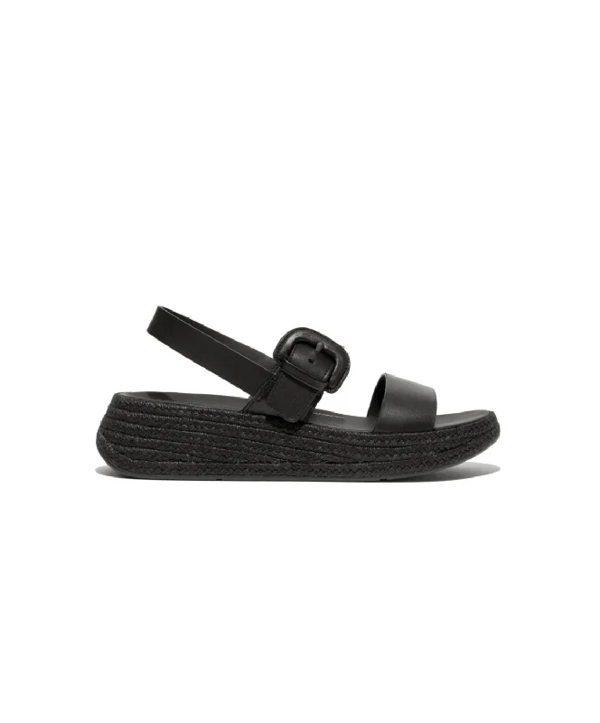 Waterproof Women's Rubber Beach Sandals with Arch Support in Blue for Water ActivitiesFitflop F-Mode Espadrille Bucke L Flatform Sandals Black Waterproof Women's Rubber Beach Sandals with Arch Support in Blue for Water ActivitiesFitflop F-Mode Espadrille Bucke L Flatform Sandals Black
