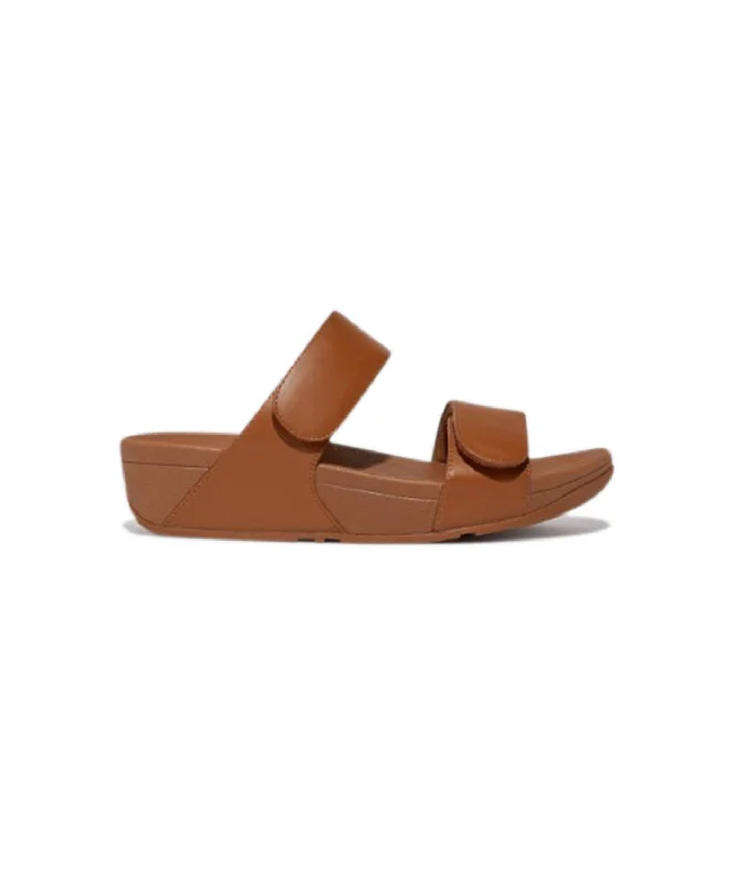 Child - Friendly Women's Sandals with a Secure Buckle in Purple for Moms on the GoFitFlop Lulu Leather Velcro Adjustable Slides Light Tan Child - Friendly Women's Sandals with a Secure Buckle in Purple for Moms on the GoFitFlop Lulu Leather Velcro Adjustable Slides Light Tan