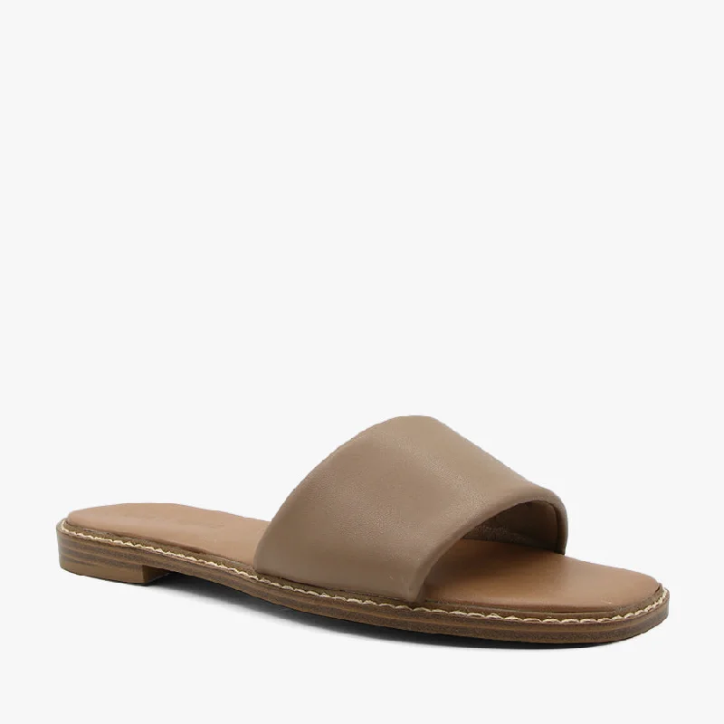 Lightweight Women's Mesh - Paneled Sandals in Yellow for BreathabilityFRASER LATTE