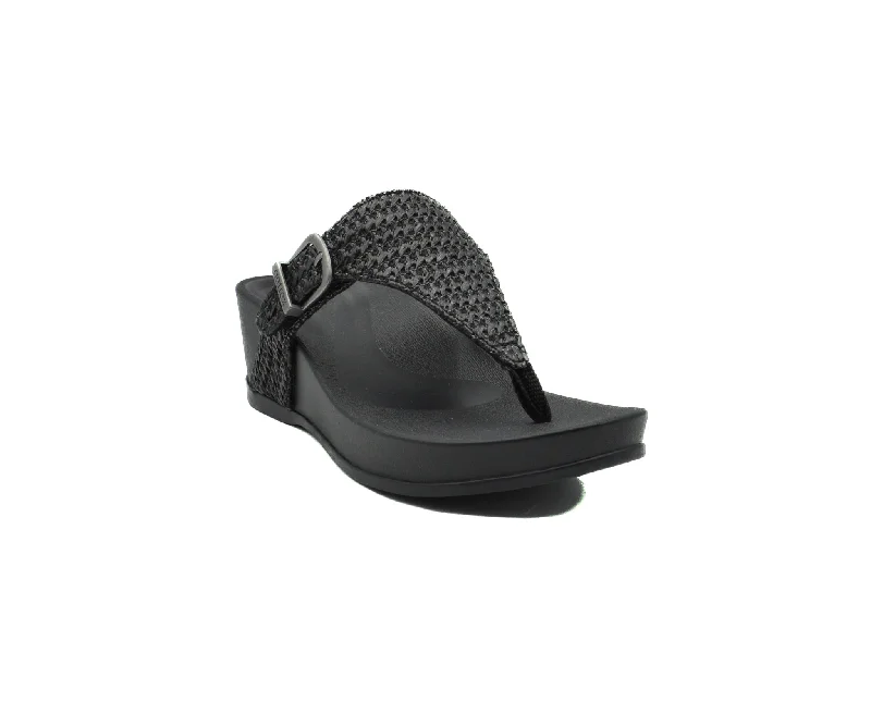 Women's Sandals with a Wedge Heel and a Tassel Detail in Orange for a Trendy LookAETREX Kate Thong Wedge Sandal Women's Sandals with a Wedge Heel and a Tassel Detail in Orange for a Trendy LookAETREX Kate Thong Wedge Sandal