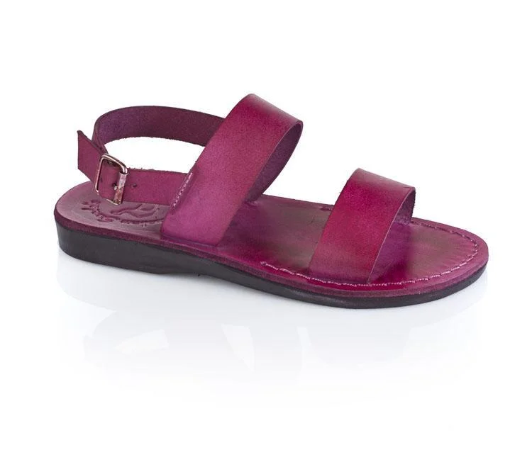 Women's Flat Slide Sandals with a Memory Foam Insole in White for All - Day ComfortGolan - Leather Slingback Flat Sandal | Violet Women's Flat Slide Sandals with a Memory Foam Insole in White for All - Day ComfortGolan - Leather Slingback Flat Sandal | Violet