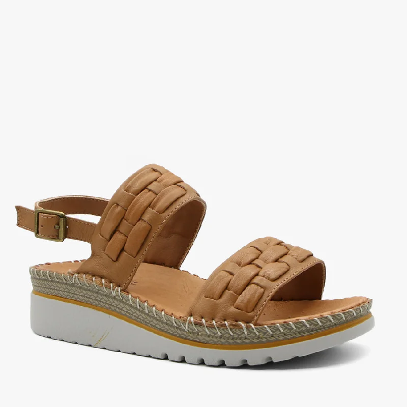 Adjustable Strap Women's Sandals with a Padded Heel in Pink for a Custom FitHADLEY TAN Adjustable Strap Women's Sandals with a Padded Heel in Pink for a Custom FitHADLEY TAN