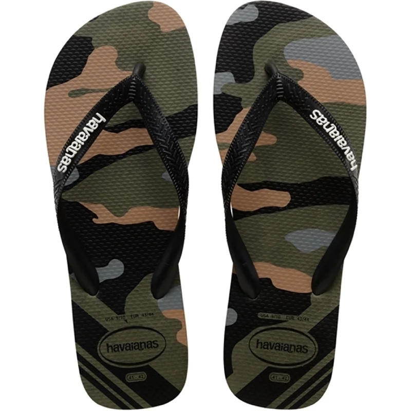 Shock - Absorbing Women's Sandals with a Soft Insole in Black for Active LifestylesHavaianas Sandals Top Camu Black/Moss Shock - Absorbing Women's Sandals with a Soft Insole in Black for Active LifestylesHavaianas Sandals Top Camu Black/Moss