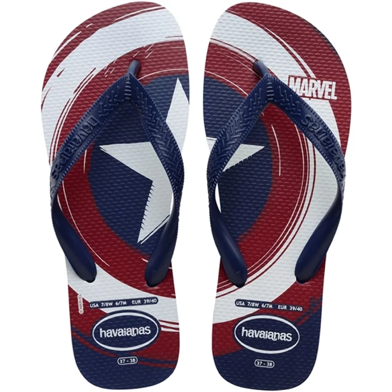 Women's Thong Sandals with a Beaded Design in Multicolor for a Beachy AestheticHavaianas Sandals Top Marvel Logomania Navy/Navy Women's Thong Sandals with a Beaded Design in Multicolor for a Beachy AestheticHavaianas Sandals Top Marvel Logomania Navy/Navy