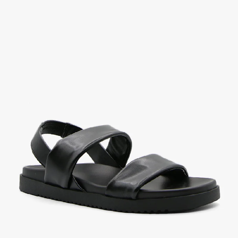 Women's Leather - Strapped Sandals with a Braided Detail in Brown for a Rustic AppealHENRI BLACK Women's Leather - Strapped Sandals with a Braided Detail in Brown for a Rustic AppealHENRI BLACK