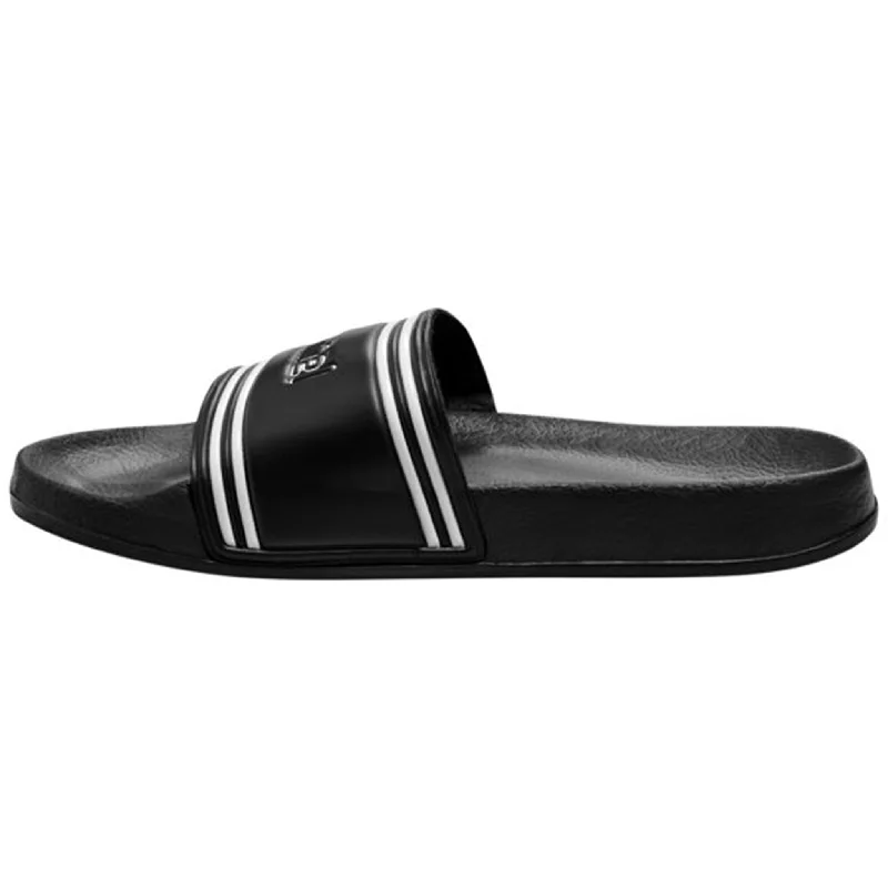 Women's Sandals with a Glitter - Coated Strap in Gold for a Sparkly Summer OutfitHummel Pool Slide Jr. Black Women's Sandals with a Glitter - Coated Strap in Gold for a Sparkly Summer OutfitHummel Pool Slide Jr. Black