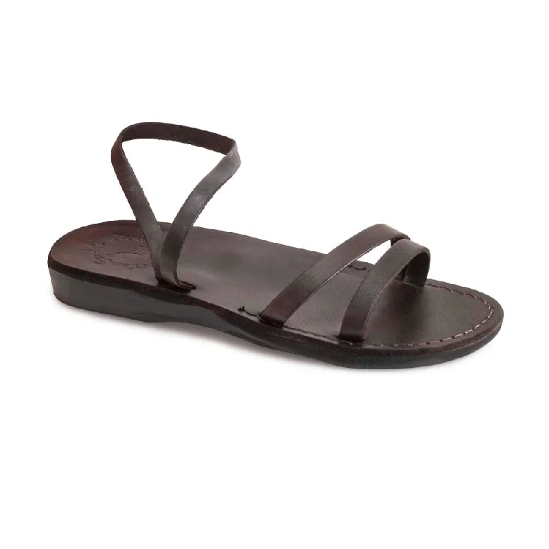 Plus Size Women's Wide - Width Platform Sandals in Black for Added Comfort and HeightJada - Leather Ankle Strap Flat Sandal | Brown Plus Size Women's Wide - Width Platform Sandals in Black for Added Comfort and HeightJada - Leather Ankle Strap Flat Sandal | Brown