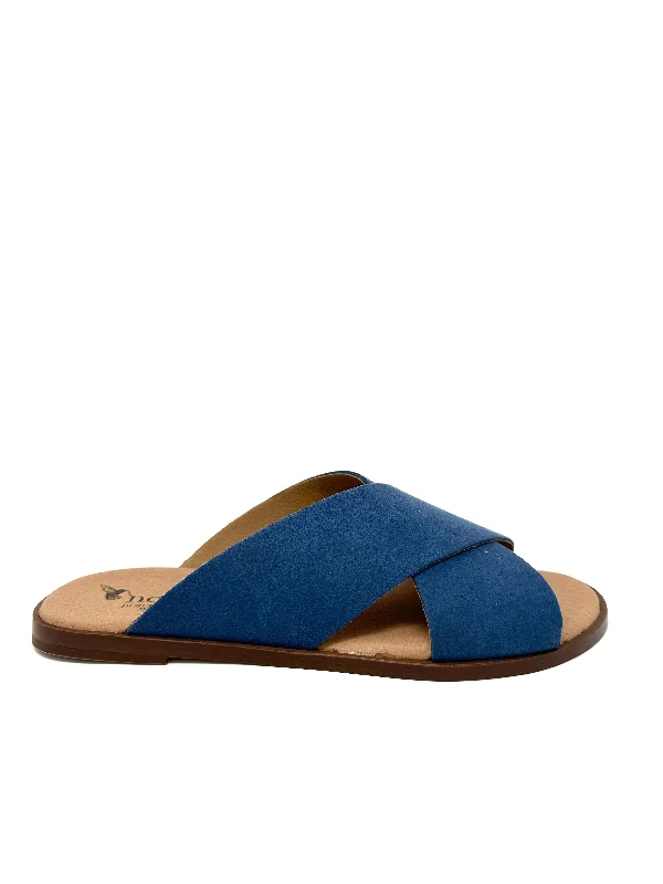 Adjustable Strap Women's Sandals with a Padded Heel in Pink for a Custom FitJamie Slide in Blue from Novacas Adjustable Strap Women's Sandals with a Padded Heel in Pink for a Custom FitJamie Slide in Blue from Novacas
