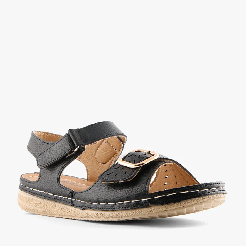 Sustainable Women's Recycled Material Sandals in Beige for Eco - Conscious ShoppersJANELLE BLACK Sustainable Women's Recycled Material Sandals in Beige for Eco - Conscious ShoppersJANELLE BLACK