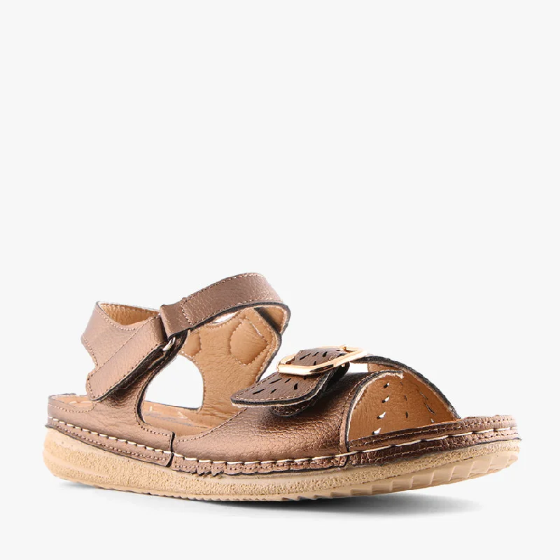 Orthopedic Women's Sandals with Arch Support in Gray for Foot HealthJANELLE PEWTER