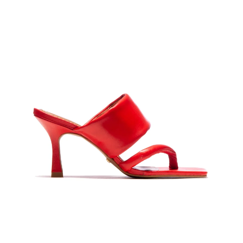 Women's Cork - Soled Espadrille Sandals with a Rope - Trimmed Upper in Navy for a Summer VibeJet Red Leather Women's Cork - Soled Espadrille Sandals with a Rope - Trimmed Upper in Navy for a Summer VibeJet Red Leather