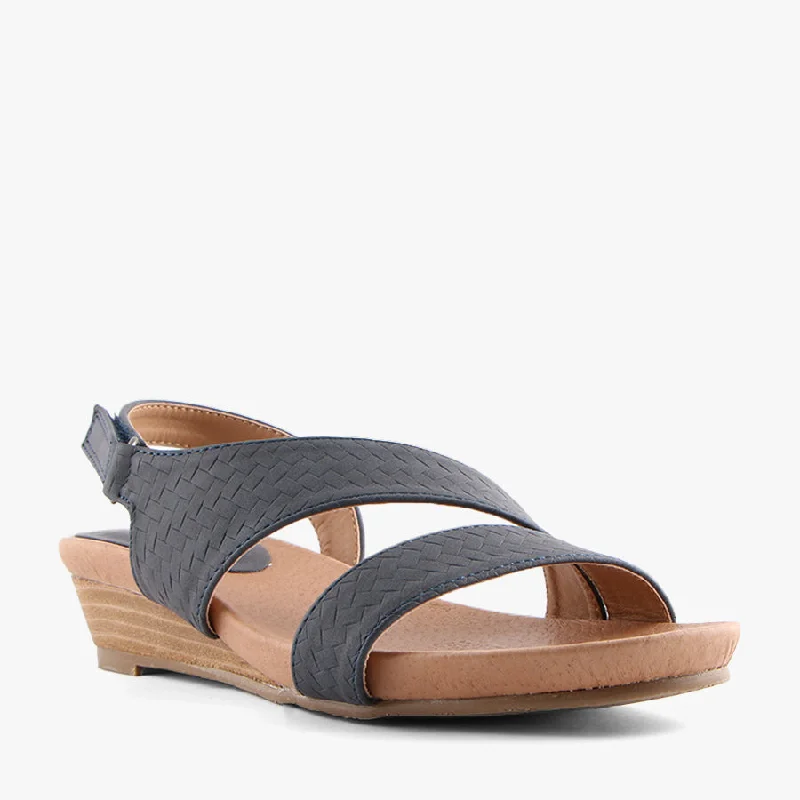 Women's Leather - Strapped Sandals with a Braided Detail in Brown for a Rustic AppealKAY NAVY Women's Leather - Strapped Sandals with a Braided Detail in Brown for a Rustic AppealKAY NAVY