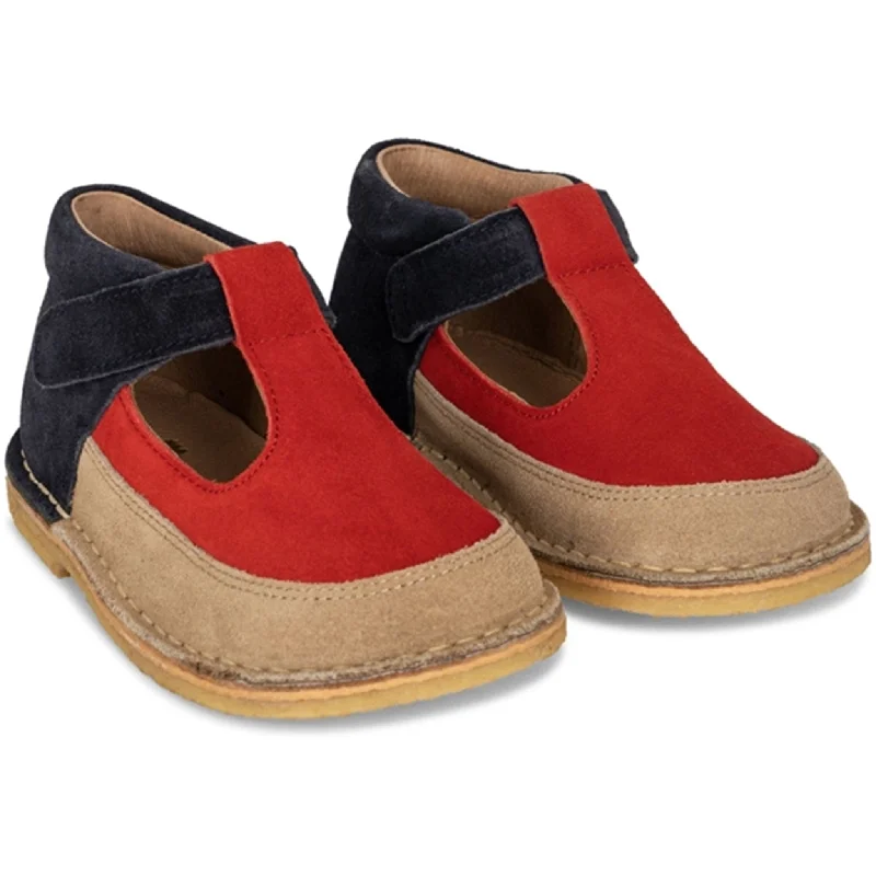 Plus Size Women's Wide - Width Platform Sandals in Black for Added Comfort and HeightKonges Sløjd Esmee Sandal Suede Tricolore Plus Size Women's Wide - Width Platform Sandals in Black for Added Comfort and HeightKonges Sløjd Esmee Sandal Suede Tricolore