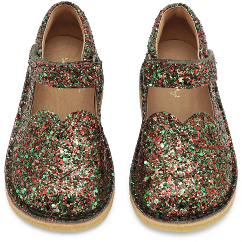 Women's Sandals with a Wedge Heel and a Tassel Detail in Orange for a Trendy LookKonges Sløjd Shoe Minnie Coeur Glitter Multi Glitter Women's Sandals with a Wedge Heel and a Tassel Detail in Orange for a Trendy LookKonges Sløjd Shoe Minnie Coeur Glitter Multi Glitter