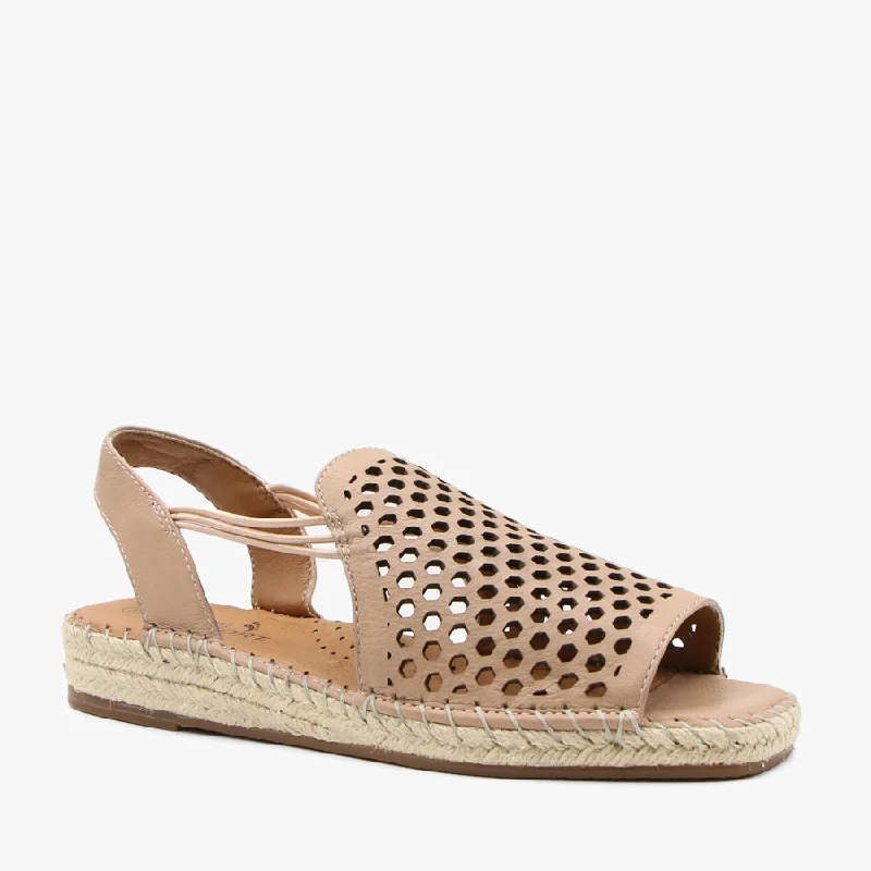 Women's Sandals with a Glitter - Coated Strap in Gold for a Sparkly Summer OutfitKUMASI NUDE Women's Sandals with a Glitter - Coated Strap in Gold for a Sparkly Summer OutfitKUMASI NUDE