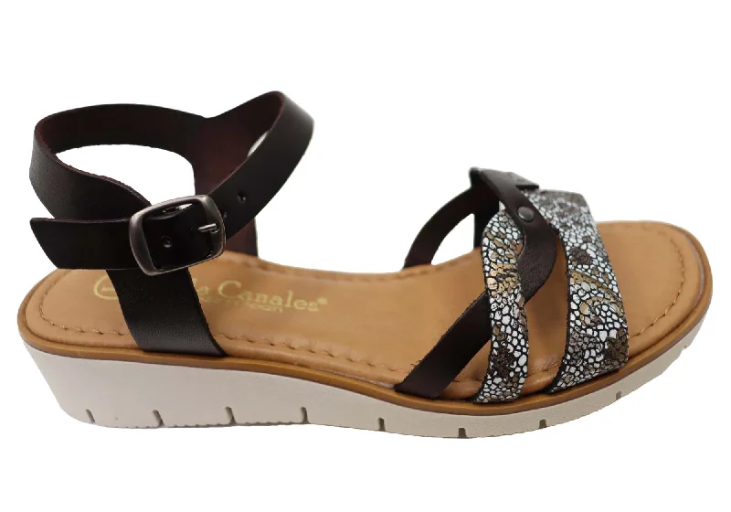 Women's Sandals with a Glitter - Coated Strap in Gold for a Sparkly Summer OutfitLola Canales Lane Womens Comfortable Leather Sandals Made In Spain Women's Sandals with a Glitter - Coated Strap in Gold for a Sparkly Summer OutfitLola Canales Lane Womens Comfortable Leather Sandals Made In Spain