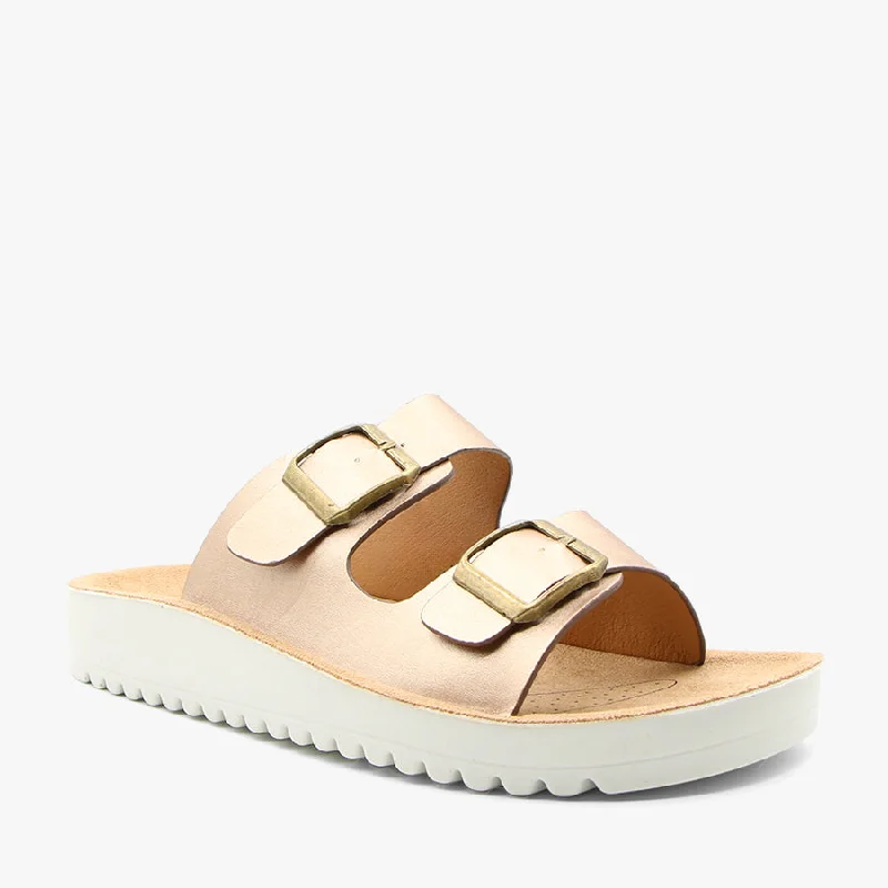 Child - Friendly Women's Sandals with a Secure Buckle in Purple for Moms on the GoMEG CHAMPAGNE Child - Friendly Women's Sandals with a Secure Buckle in Purple for Moms on the GoMEG CHAMPAGNE