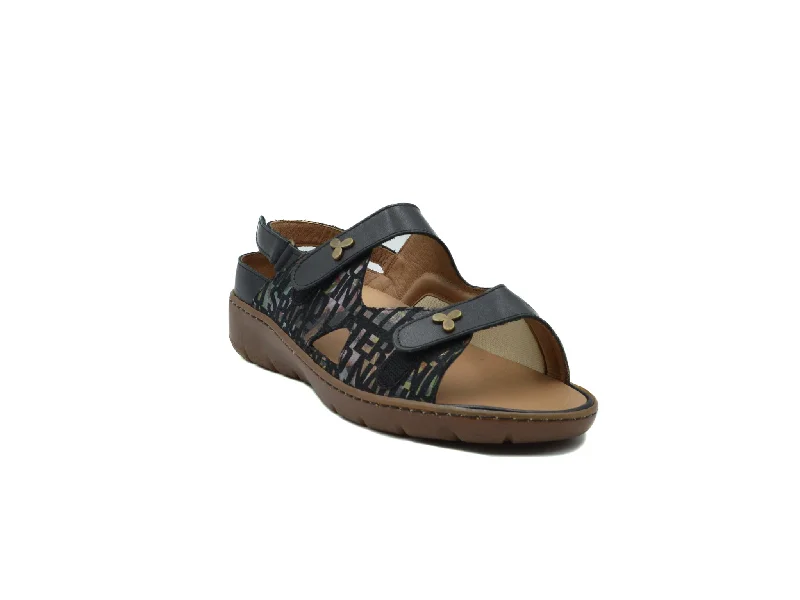 Women's Cork - Soled Espadrille Sandals with a Rope - Trimmed Upper in Navy for a Summer VibePORTOFINO Selina Women's Cork - Soled Espadrille Sandals with a Rope - Trimmed Upper in Navy for a Summer VibePORTOFINO Selina
