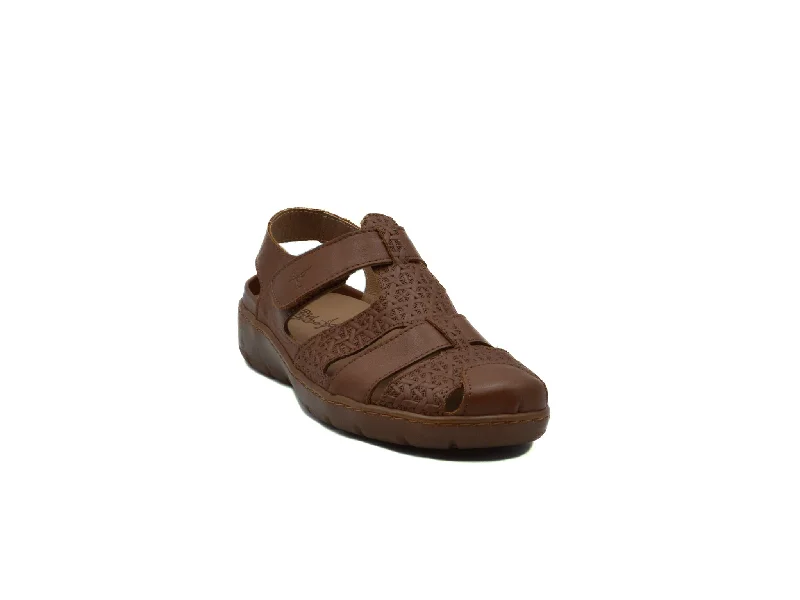 Women's Leather - Strapped Sandals with a Braided Detail in Brown for a Rustic AppealPORTOFINO ND5595 Women's Leather - Strapped Sandals with a Braided Detail in Brown for a Rustic AppealPORTOFINO ND5595