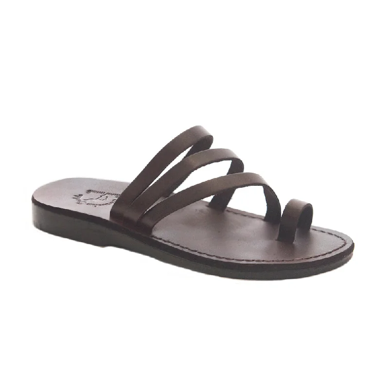 Plus Size Women's Wide - Width Platform Sandals in Black for Added Comfort and HeightNora - Leather Strappy Flat Sandal | Brown Plus Size Women's Wide - Width Platform Sandals in Black for Added Comfort and HeightNora - Leather Strappy Flat Sandal | Brown