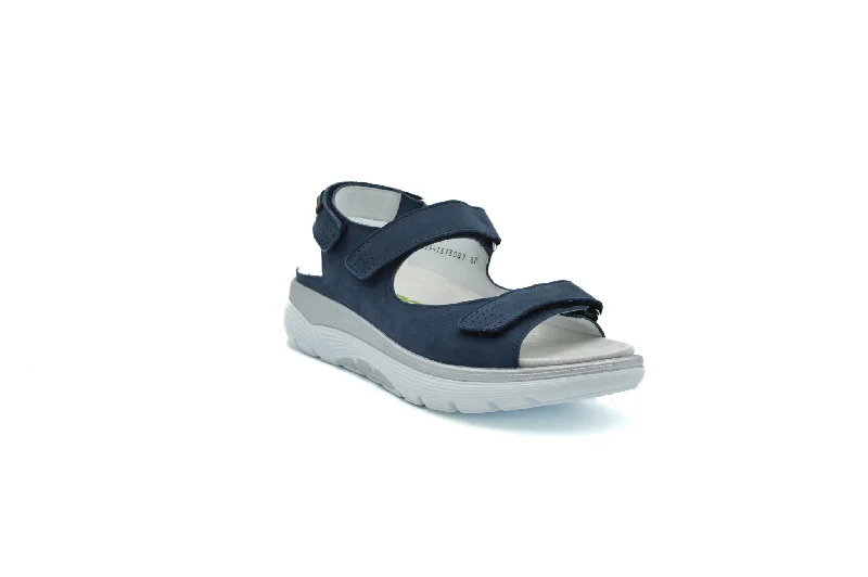 Women's Cork - Soled Espadrille Sandals with a Rope - Trimmed Upper in Navy for a Summer VibeMEPHISTO NORINE Women's Cork - Soled Espadrille Sandals with a Rope - Trimmed Upper in Navy for a Summer VibeMEPHISTO NORINE