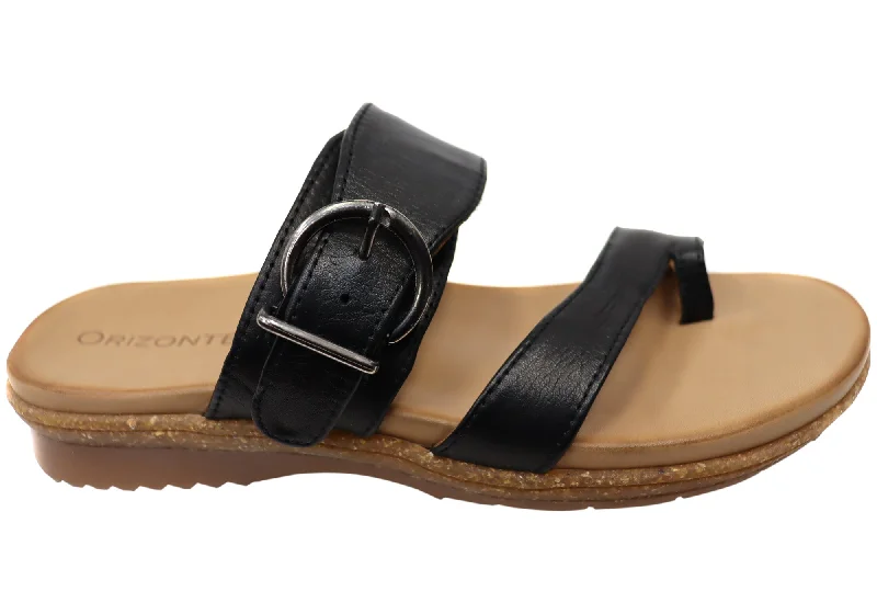 Women's Flat Slide Sandals with a Memory Foam Insole in White for All - Day ComfortOrizonte Martha Womens Comfortable European Leather Thongs Sandals Women's Flat Slide Sandals with a Memory Foam Insole in White for All - Day ComfortOrizonte Martha Womens Comfortable European Leather Thongs Sandals