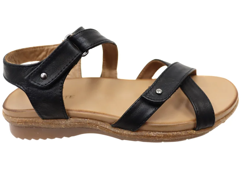 Women's Cork - Soled Espadrille Sandals with a Rope - Trimmed Upper in Navy for a Summer VibeOrizonte Orbost Womens Comfortable European Leather Sandals Women's Cork - Soled Espadrille Sandals with a Rope - Trimmed Upper in Navy for a Summer VibeOrizonte Orbost Womens Comfortable European Leather Sandals