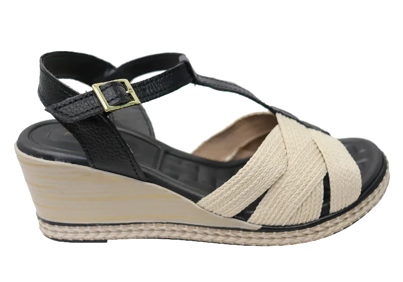 Women's Flat Slide Sandals with a Memory Foam Insole in White for All - Day ComfortPegada Carlisle Womens Brazilian Comfortable Leather Wedge Sandals Women's Flat Slide Sandals with a Memory Foam Insole in White for All - Day ComfortPegada Carlisle Womens Brazilian Comfortable Leather Wedge Sandals