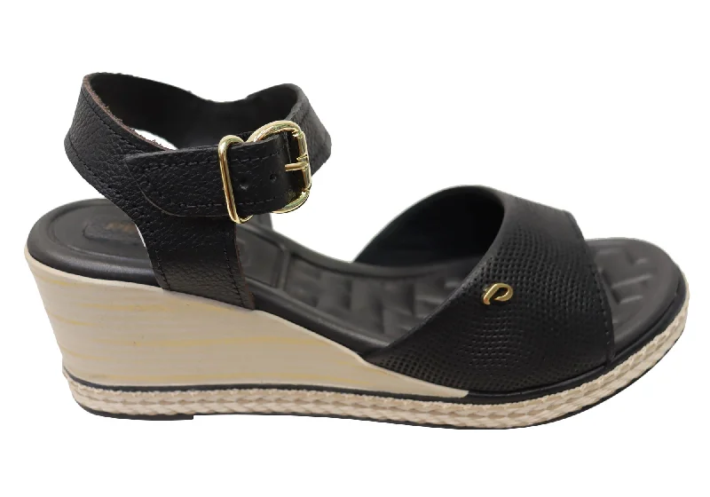 Waterproof Women's Rubber Beach Sandals with Arch Support in Blue for Water ActivitiesPegada Jeevany Womens Brazilian Comfortable Leather Wedge Sandals Waterproof Women's Rubber Beach Sandals with Arch Support in Blue for Water ActivitiesPegada Jeevany Womens Brazilian Comfortable Leather Wedge Sandals