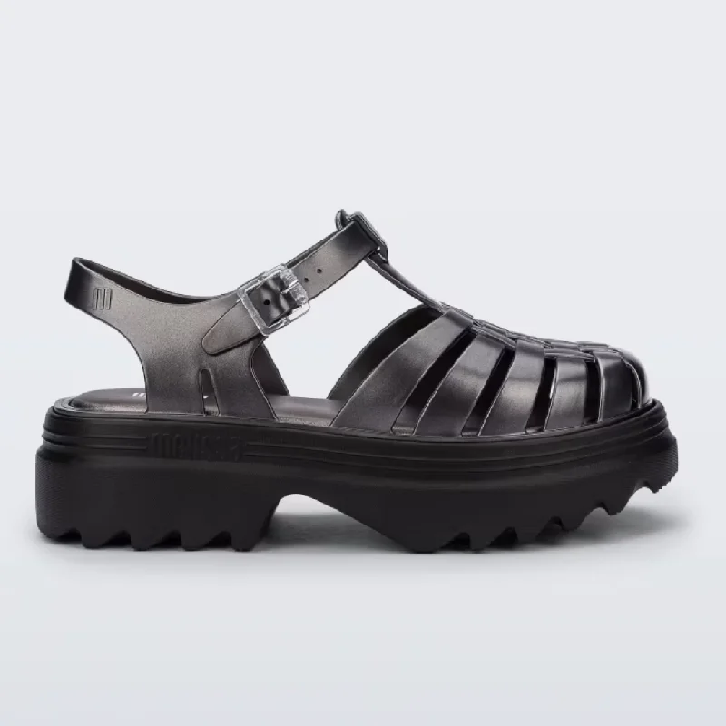 Adjustable Strap Women's Sandals with a Padded Heel in Pink for a Custom FitPossession Platform in Black/Silver from Melissa Adjustable Strap Women's Sandals with a Padded Heel in Pink for a Custom FitPossession Platform in Black/Silver from Melissa