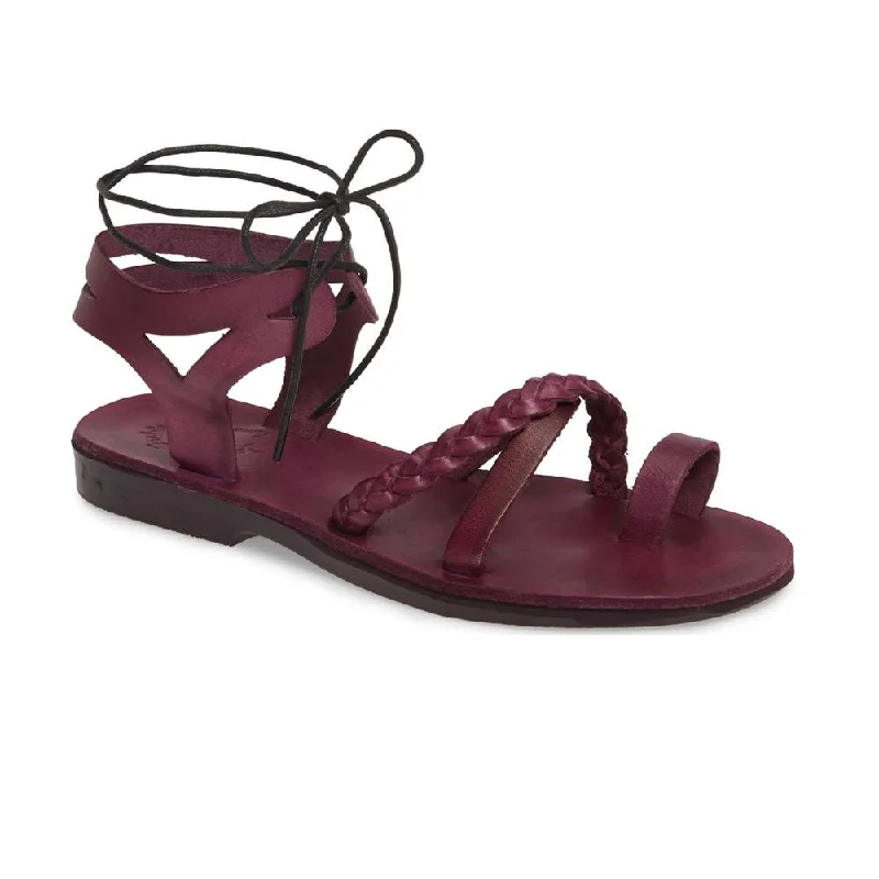 Elastic - Strap Women's Sandals with a Padded Toe in Teal for Easy On - and - OffRamah - Leather Cut Out Sandal | Violet Elastic - Strap Women's Sandals with a Padded Toe in Teal for Easy On - and - OffRamah - Leather Cut Out Sandal | Violet