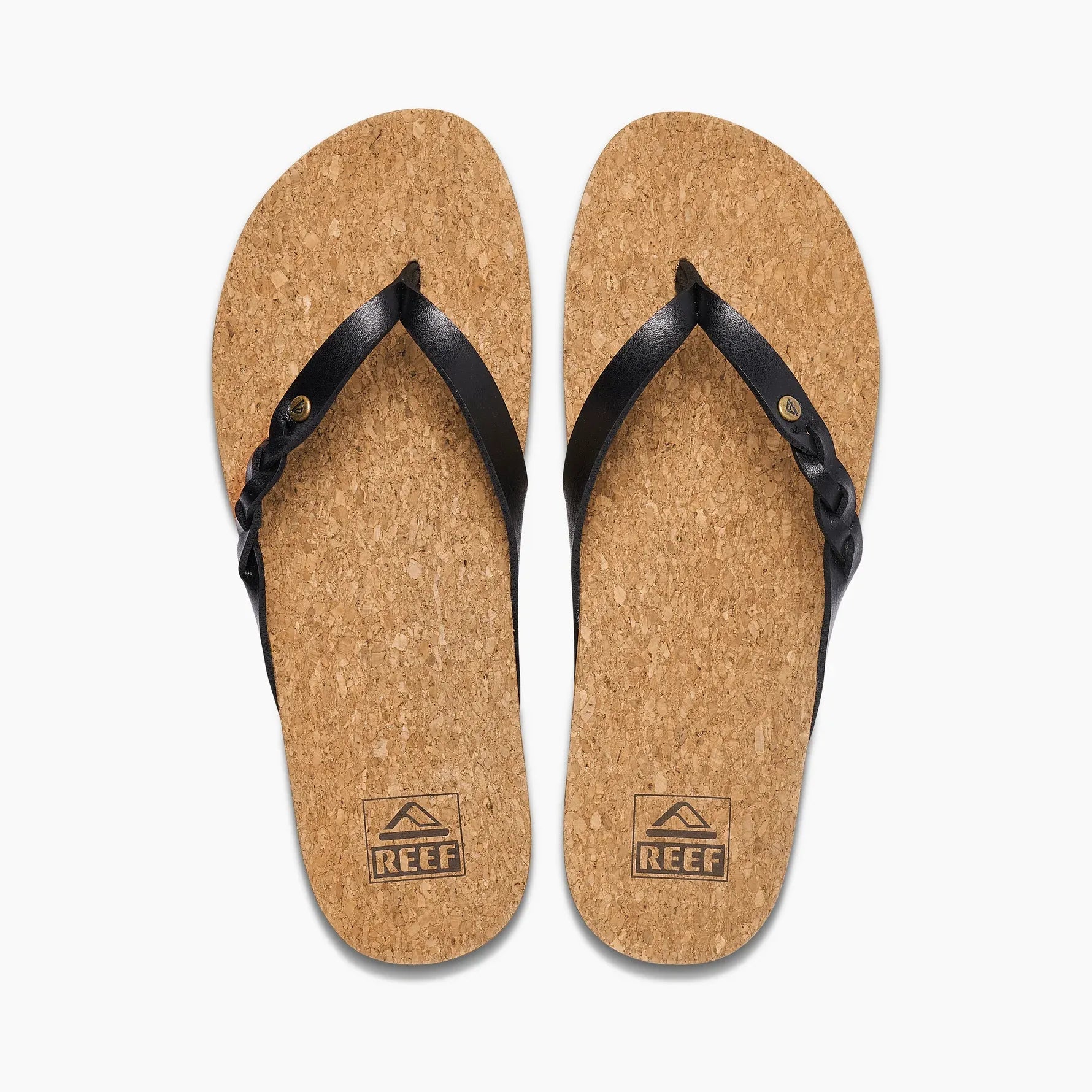 Women's Leather - Strapped Sandals with a Braided Detail in Brown for a Rustic AppealReef Womens Sandals Cushion Court Twist Women's Leather - Strapped Sandals with a Braided Detail in Brown for a Rustic AppealReef Womens Sandals Cushion Court Twist