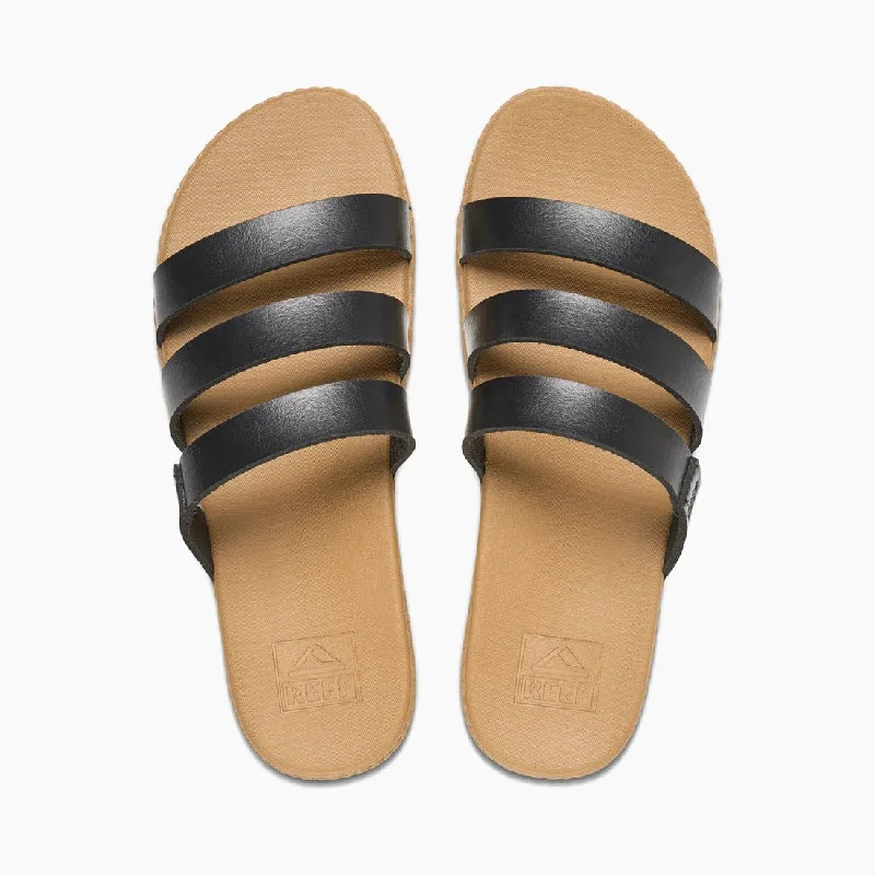Plus Size Women's Wide - Width Platform Sandals in Black for Added Comfort and HeightReef Womens Sandals Cushion Ruby Slides Plus Size Women's Wide - Width Platform Sandals in Black for Added Comfort and HeightReef Womens Sandals Cushion Ruby Slides