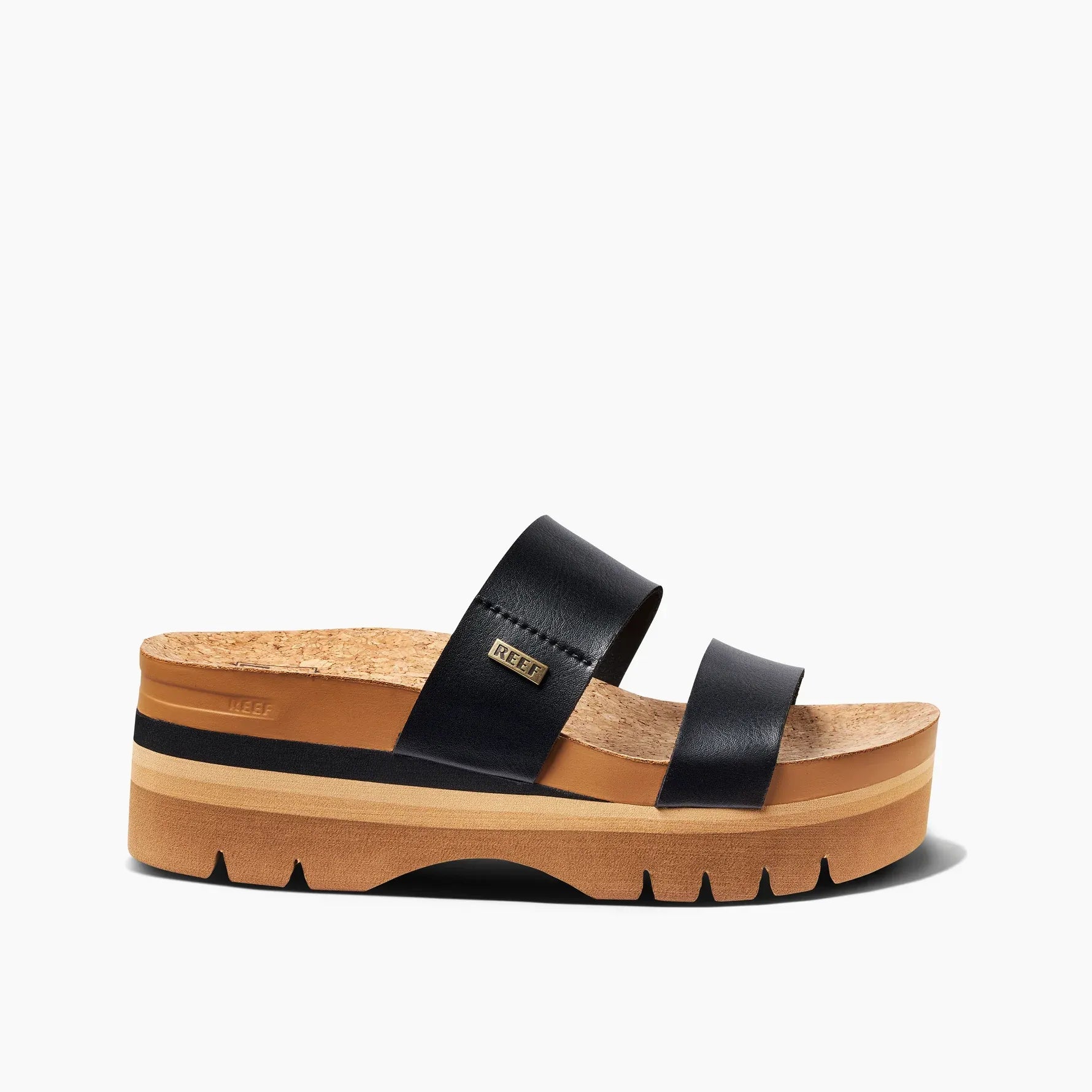 Plus Size Women's Wide - Width Platform Sandals in Black for Added Comfort and HeightReef Womens Sandals Cushion Vista Higher Plus Size Women's Wide - Width Platform Sandals in Black for Added Comfort and HeightReef Womens Sandals Cushion Vista Higher