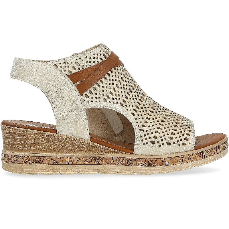Lightweight Women's Mesh - Paneled Sandals in Yellow for BreathabilityJerilyn 75