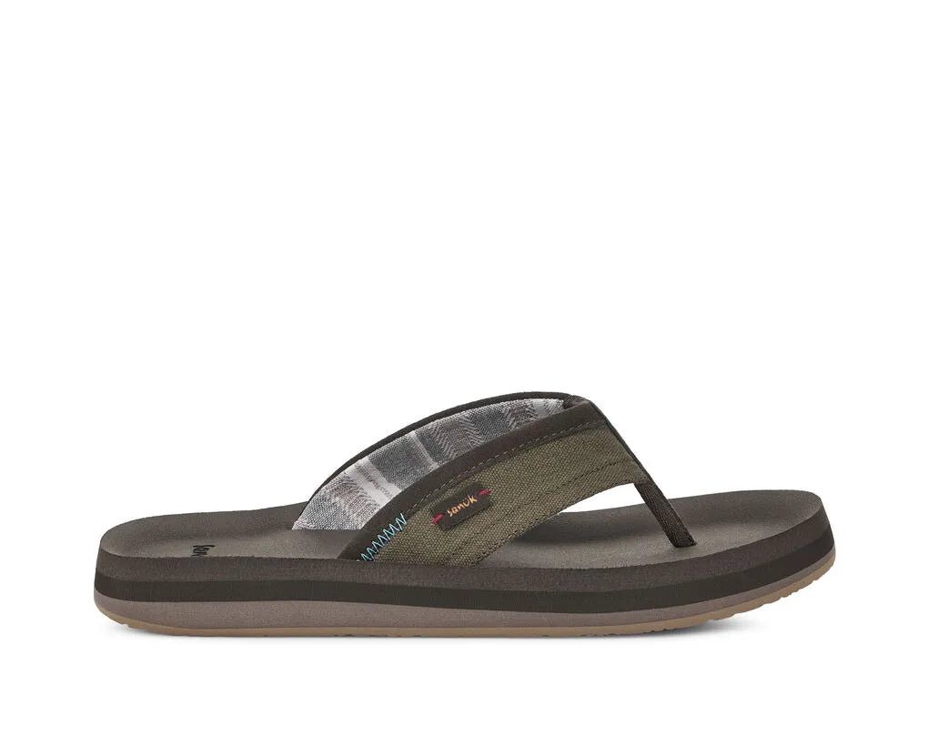 Women's Sandals with a Floral - Printed Upper in Pink for a Feminine Spring LookSanuk Mens Sandals Big Swell ST+