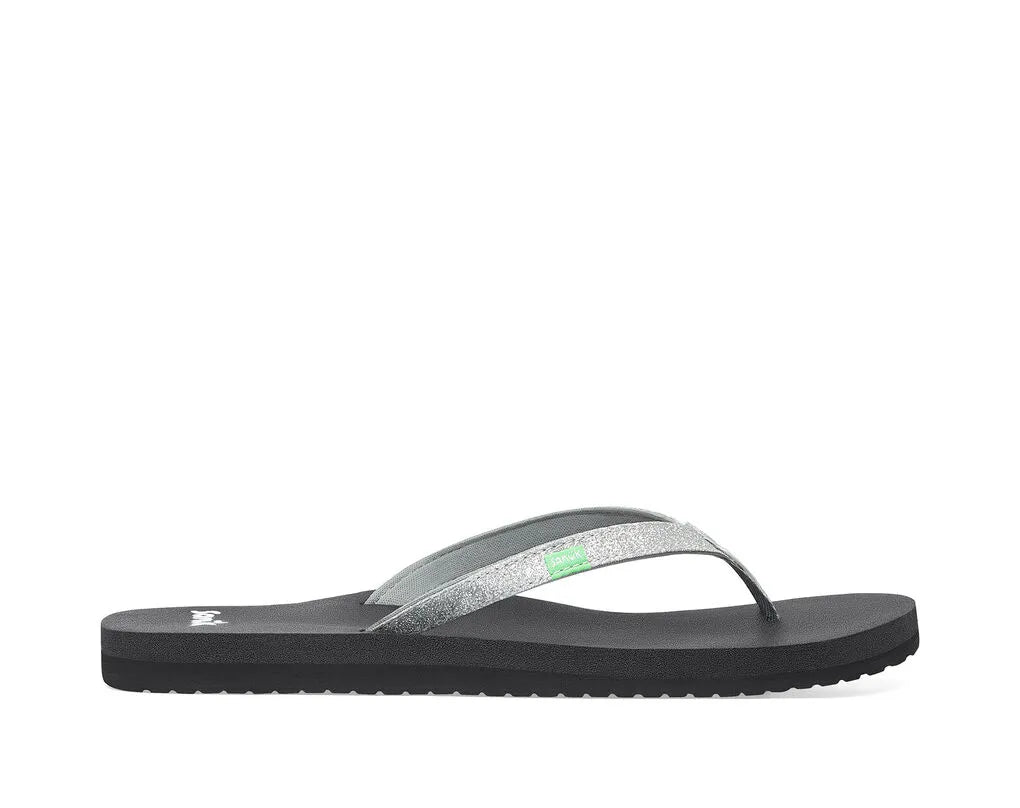Women's Flat Slide Sandals with a Memory Foam Insole in White for All - Day ComfortSanuk Womens Sandals Yoga Joy Sparkle Women's Flat Slide Sandals with a Memory Foam Insole in White for All - Day ComfortSanuk Womens Sandals Yoga Joy Sparkle