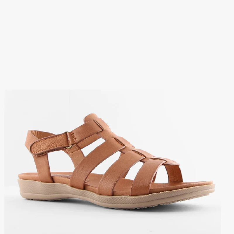 Adjustable Strap Women's Sandals with a Padded Heel in Pink for a Custom FitSHANAE TAN Adjustable Strap Women's Sandals with a Padded Heel in Pink for a Custom FitSHANAE TAN