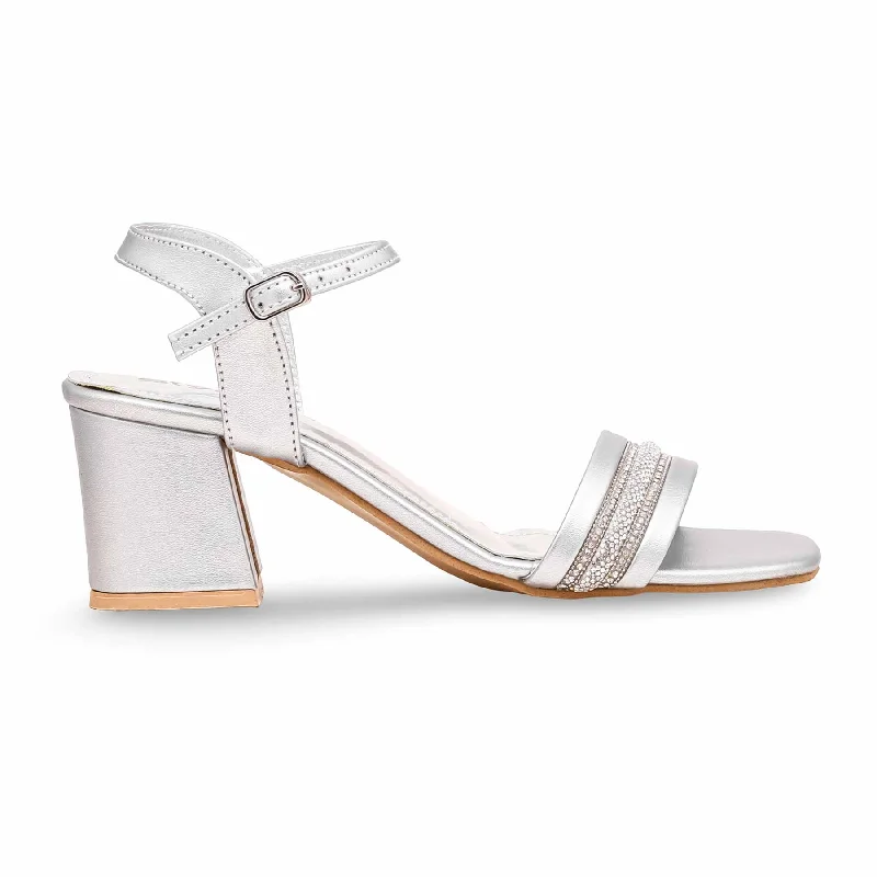 Child - Friendly Women's Sandals with a Secure Buckle in Purple for Moms on the GoSilver Block Heel Sandal FN6048 Child - Friendly Women's Sandals with a Secure Buckle in Purple for Moms on the GoSilver Block Heel Sandal FN6048