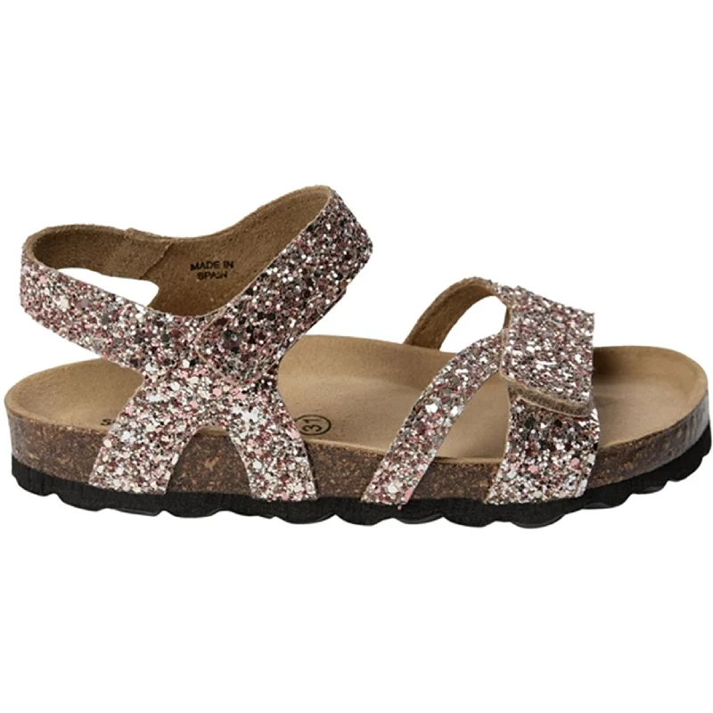 Women's Ankle - Strap Sandals with a Block Heel in Red for a Sophisticated StyleSofie Schnoor Rose Glitter Sandals Women's Ankle - Strap Sandals with a Block Heel in Red for a Sophisticated StyleSofie Schnoor Rose Glitter Sandals