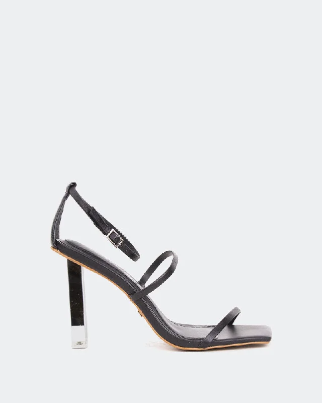 Plus Size Women's Wide - Width Platform Sandals in Black for Added Comfort and HeightSpace Black Leather Plus Size Women's Wide - Width Platform Sandals in Black for Added Comfort and HeightSpace Black Leather