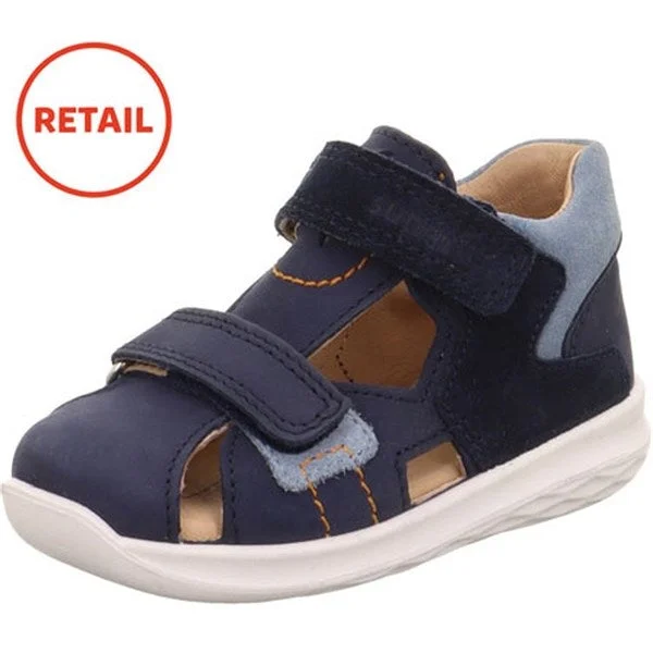 Women's Cork - Soled Espadrille Sandals with a Rope - Trimmed Upper in Navy for a Summer VibeSuperfit Bumblebee Sandals Blue Women's Cork - Soled Espadrille Sandals with a Rope - Trimmed Upper in Navy for a Summer VibeSuperfit Bumblebee Sandals Blue