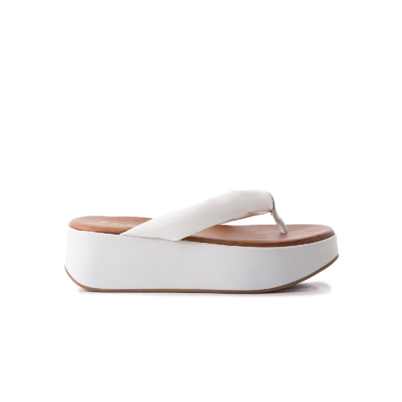 Women's Cork - Soled Espadrille Sandals with a Rope - Trimmed Upper in Navy for a Summer VibeTobago White Leather Women's Cork - Soled Espadrille Sandals with a Rope - Trimmed Upper in Navy for a Summer VibeTobago White Leather