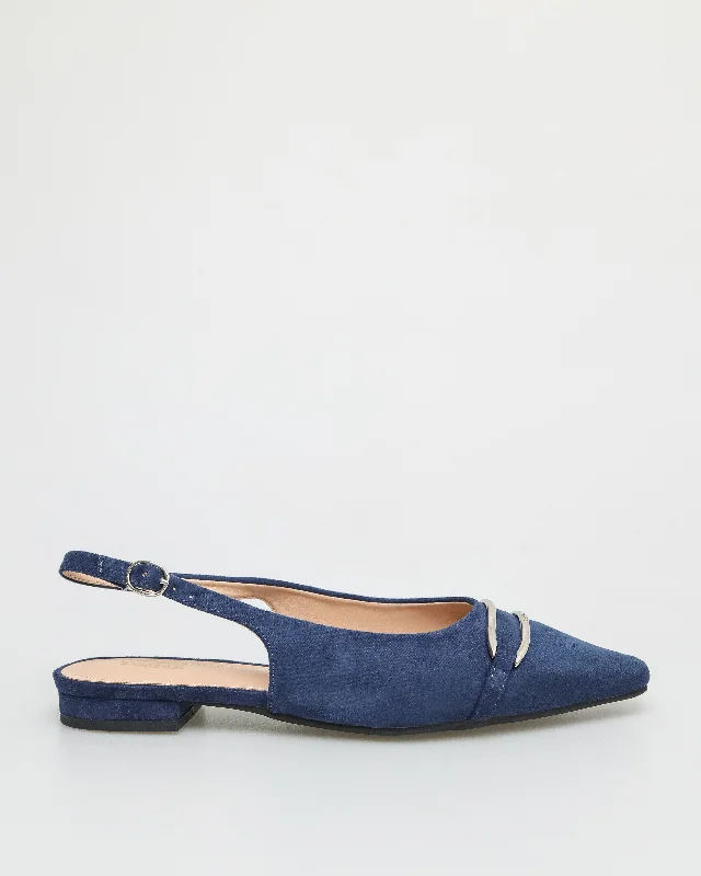 Women's Leather - Strapped Sandals with a Braided Detail in Brown for a Rustic AppealTomaz FL025 Ladies Metal Bits Slingback (Navy) Women's Leather - Strapped Sandals with a Braided Detail in Brown for a Rustic AppealTomaz FL025 Ladies Metal Bits Slingback (Navy)
