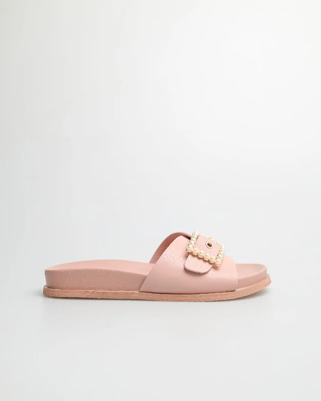 Child - Friendly Women's Sandals with a Secure Buckle in Purple for Moms on the GoTomaz YX134 Ladies Pearl Buckle Sandals (Pink) Child - Friendly Women's Sandals with a Secure Buckle in Purple for Moms on the GoTomaz YX134 Ladies Pearl Buckle Sandals (Pink)